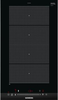 Siemens EX375FXB1E - iQ700, Domino-Kochfeld, Flex-Induktion, Schwarz, Mit Rahmen aufliegend, 30 cm